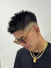 スキンフェード/スパイキーショート福田拓実