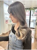 インナーカラー/グレー/シルバー/シルバーベージュ