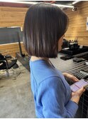 オーダーメイド縮毛矯正/艶ボブ/サイドバング