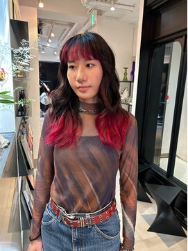 シータ(sheta) 【表参道sheta小林】レッドカラー　インナーカラー