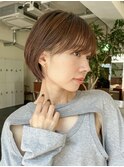 大人ショートボブショートヘア
