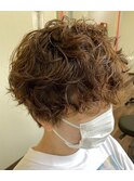 マッシュショート/スパイラルパーマ