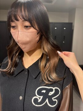 ベレーザ 渋谷(BELEZA) 11142姫カットレイヤーフェイスフレーミングインナーカラー