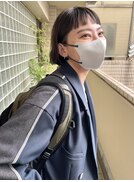 切りっぱなしボブミニボブパーマくびれボブオン眉ベビーバング