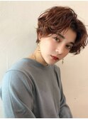 プードルパーマショートハンサムショートパーマ