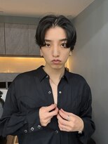 ノク(nok)&nbsp;センターパート、韓国、ダウンパーマ_イメチェン美髪外ハネボブ