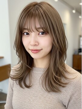 エル 新小岩(elu) 美髪/ワイドバング/レイヤーカット/くすみベージュ/新小岩駅