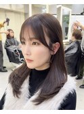韓国レイヤー/韓国風/ボブ/髪質改善/黒髪/ブリーチなし〔池袋〕