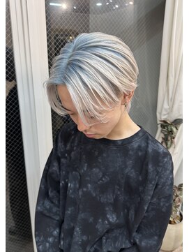 ラニヘアサロン(lani hair salon) 水色/ブルーカラー/メンズ/シャトールーツ/グラデーション