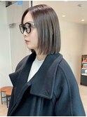 ボブミディアムショート美髪韓国ヘア_ba499871