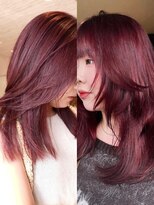 ボコカ(bococa)&nbsp;【macana指名】暖色カラーワインレッドダブルカラー登戸