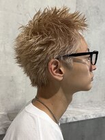 ラベル 渋谷(LAVEL)&nbsp;スパイキーショート/ブロンド/ブリーチカラー/抜きっぱなし