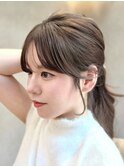 ◇韓国顔周りハイレイヤーカットミディアムレイヤーカット銀座