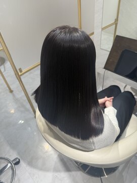 ミヨン 京橋店(miyon) 【miyon】韓国レイヤーカット×暗髪カラー×髪質改善