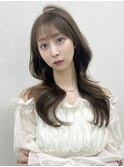 ミディアムレイヤー 艶カラー 顔まわり髪質改善 博多美容室