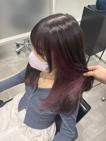 ネウィ 赤羽(newi)&nbsp;推し色でインナーカラー