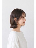 ベルス(bellus)&nbsp;シースルーバング×ナチュラル外ハネボブ　20代　30代