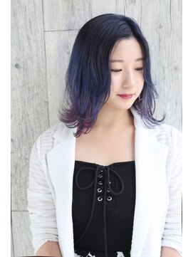 カイノ 福岡志免本店(KAINO) ★ダブルカラー♪ブルーバイオレットグラデーションカラー