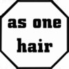 アズワンヘアー(as one hair)のお店ロゴ