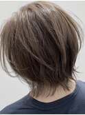 大人かわいい☆小顔見せ♪ひし形マッシュウルフ