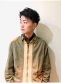 アップバング無造作ショート