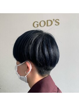 ゴッズ(GOD'S) マッシュ×ネイビーブルー