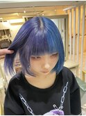 ツートーンカラー/ハイトーン/バイオレット/ブルー