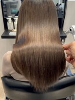 キュア 表参道(CURE)&nbsp;黒髪/グレージュカラー/ココアベージュ/ヘルシーロング[表参道]