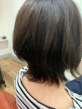 シスコ ヘア デザイン(Scisco hair design) ショートから伸ばしている外ハネスタイル♪