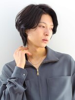 ラミ(L'ami) 韓国風メンズナチュラルウルフ/黒髮大人シンプル