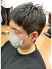 メンズカット+全体顔剃り+ダウンパーマ ¥9,500→¥8,500
