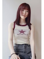 ザ ドッツ(THE DOTS)&nbsp;カシスレッド × 顔まわりカット　【alice】