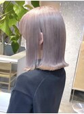 ミルクティーベージュダブルカラーインナーカラーケアブリーチ