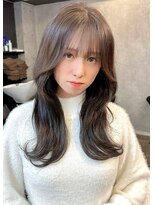 レイラバイアフロート 吉祥寺(Lila by afloat)&nbsp;くびレイヤーエモージュ黒髪ベージュ 20代30代40代