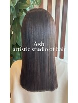 アッシュ アーティスティック スタジオ オブ ヘア(Ash artistic studio of hair) イルミナカラー×Aujuaトリートメント