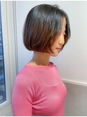 大人ボブ/韓国/タッセルボブ/切りっぱなし/ミニボブ/前髪/艶髪