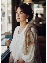 アヴァンス プロデュース バイ エガオ 大阪梅田店(AVANCE. PRODUCED by EGAO)&nbsp;50代のパーマ＋ふんわりショートカット【AVANCE by EGAO】白髪染