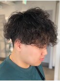 波巻きスパイラルツイストパーマメンズマッシュ辻堂