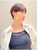 イメチェンショート美髪ワイドバングレイヤー髪質改善/立川