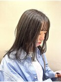 【Hanon 大宮】顔まわりレイヤー/ オリーブグレージュ 