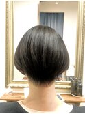 30代40代50代/グラボブ/ハンサムショート/黒髪スタイル