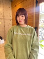 カフネ ジュントス ヨロ(Cafune' juntos YOLO) ボブ×フェイスレイヤー（肌馴染みのいいピンクブラウン）