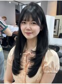 透明感カラー×レイヤーカット