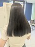 艶々縮毛矯正+カット+炭酸水＋３ステップ髪質改善トリートメント⇒12000円