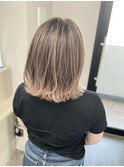 ヘーゼルブラウンミディアムレイヤーブリーチ＆ダブルカラー横浜