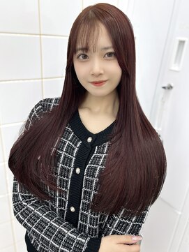 ガーランド(Girland) 【girland】ワインレッド/韓国風/レイヤーカット