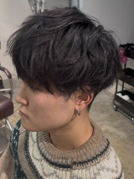 アンジェ(ange) シャドウパーマ風マッシュ_植松優月