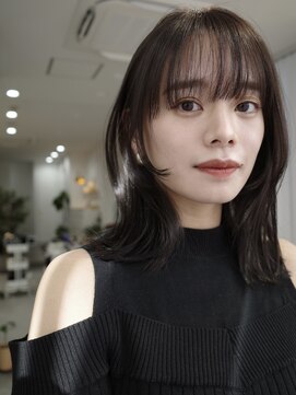 ヌヌ 渋谷 原宿 明治神宮前(nunu) レイヤーカットウルフカットボブグレージュオリーブべージュ