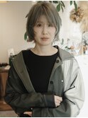『マッシュウルフ』ショートウルフ/オリーブベージュ/ボブウルフ