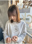 【MANA】ベージュブラウン×ボブレイヤー